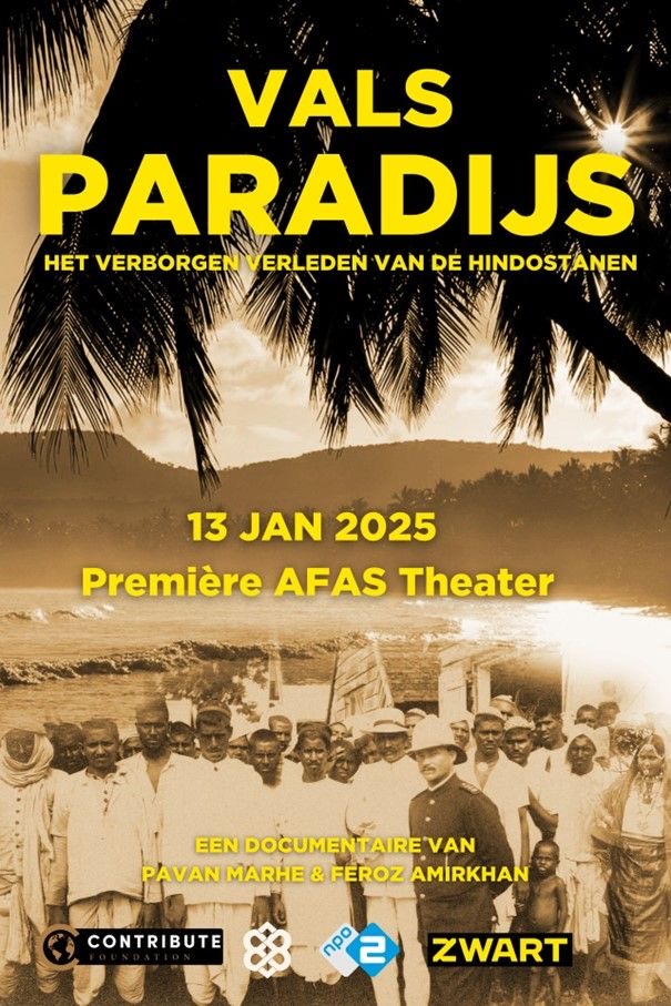 Poster van de première van Vals Paradijs in het AFAS Theater op 13 januari 2025